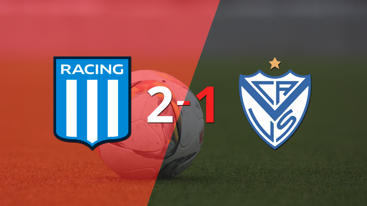 Racing Club consiguió una victoria en casa por 2 a 1 ante Vélez