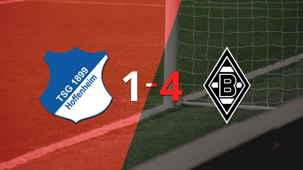 B. Mönchengladbach golea 4-1 a Hoffenheim y Jonas Hofmann firma doblete