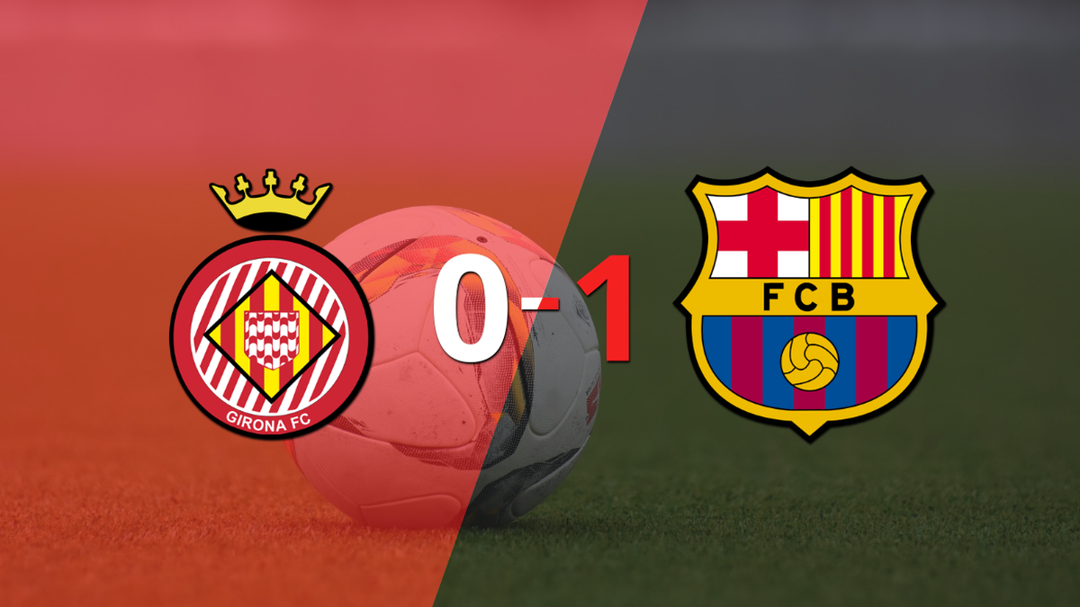 Por la mínima diferencia, Barcelona se quedó con la victoria ante Girona en el estadio Municipal de Montilivi