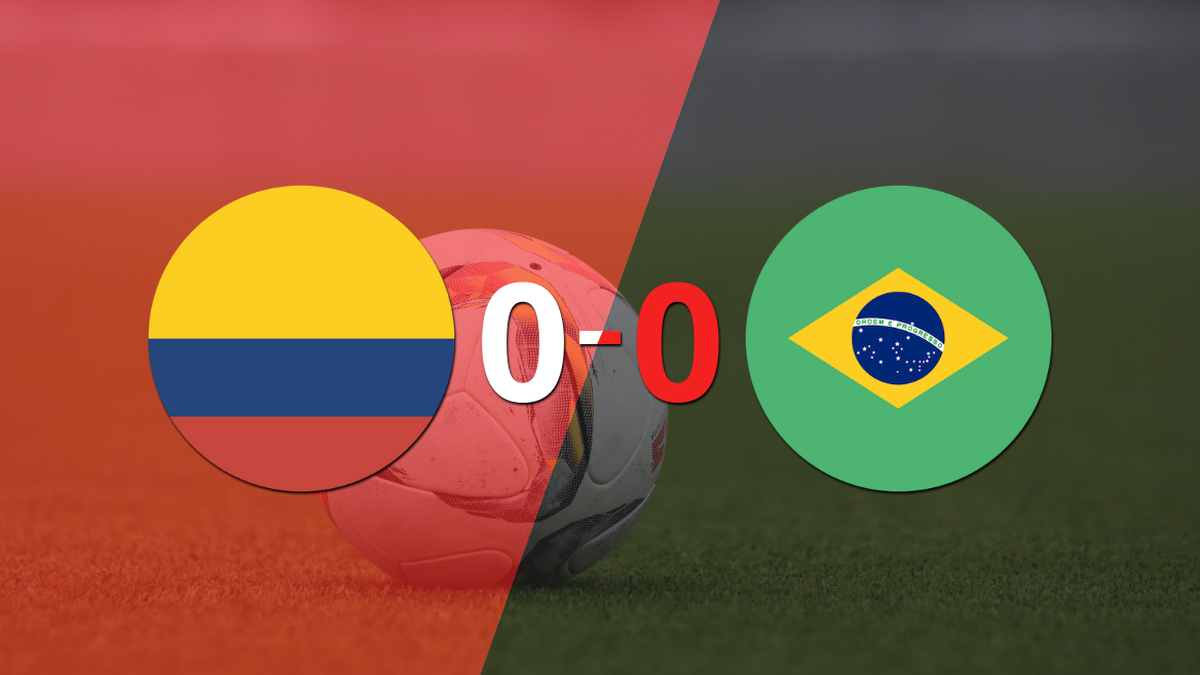 Colombia y Brasil igualaron sin goles en el marcador