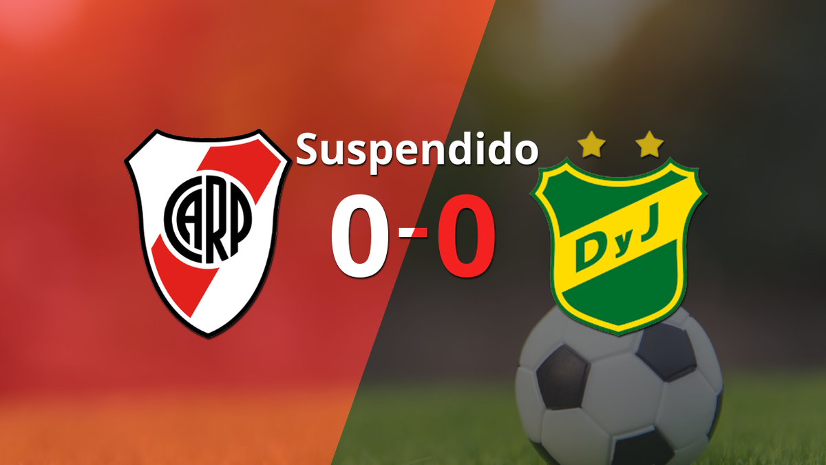 El partido entre River Plate y Defensa y Justicia ha sido suspendido