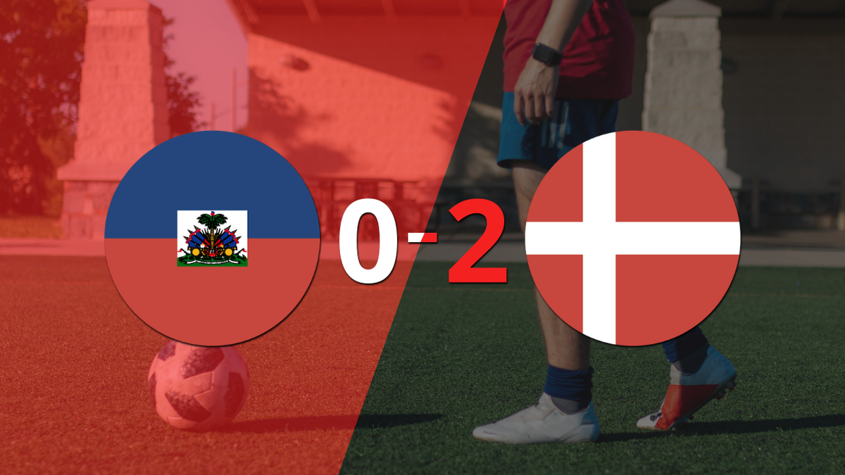 En casa, Haití perdió 2-0 frente a Dinamarca