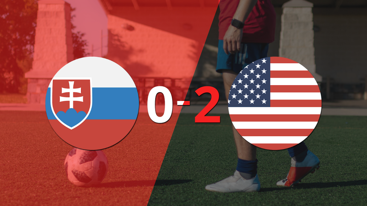 Estados Unidos fue superior y venció por dos goles a Eslovaquia en el estadio San Juan del Bicentenario