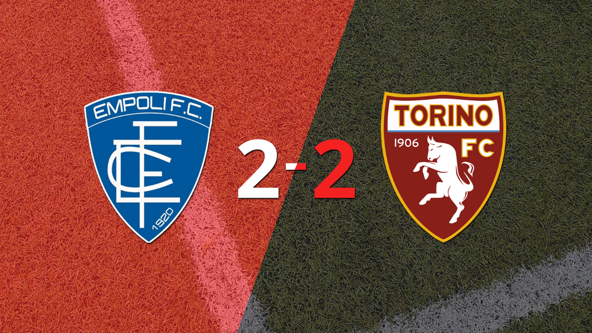 Empoli y Torino firman un empate en dos