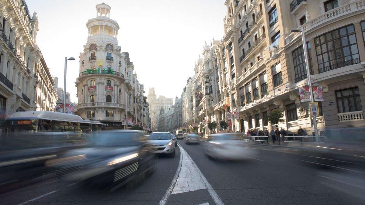 Protesta de Vox en coche por Madrid