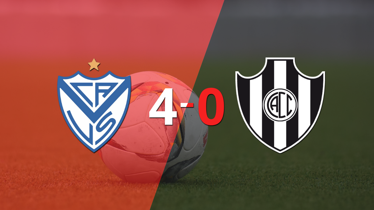 Central Córdoba (SE) fue superado fácilmente y cayó 4-0 contra Vélez