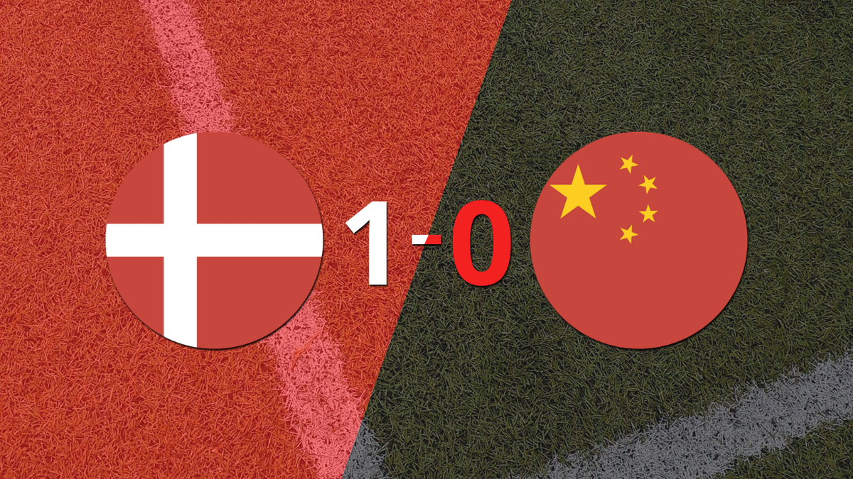 Dinamarca le ganó 1-0 como local a China