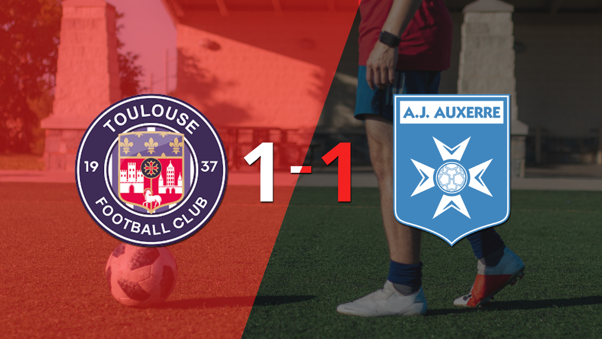 Toulouse y Auxerre se reparten los puntos y empatan 1-1