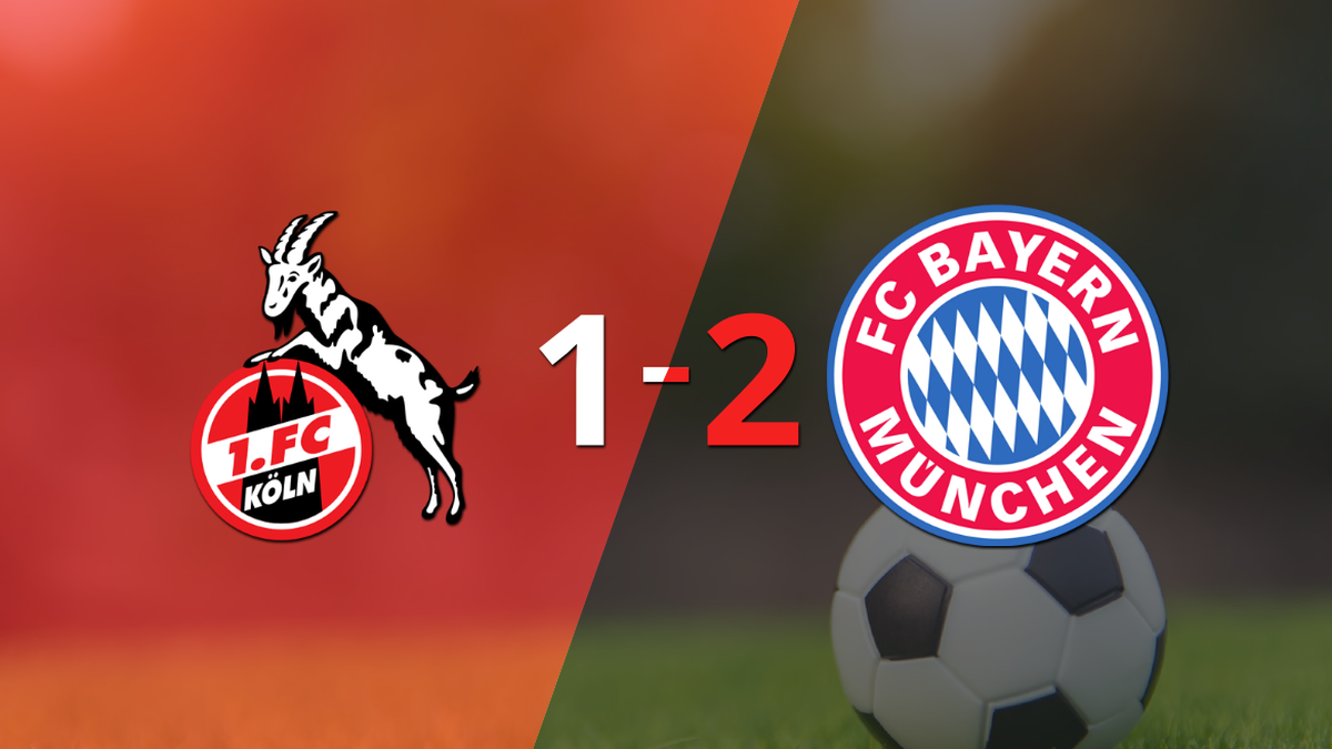 Colonia cayó 2-1 en casa frente a Bayern Múnich