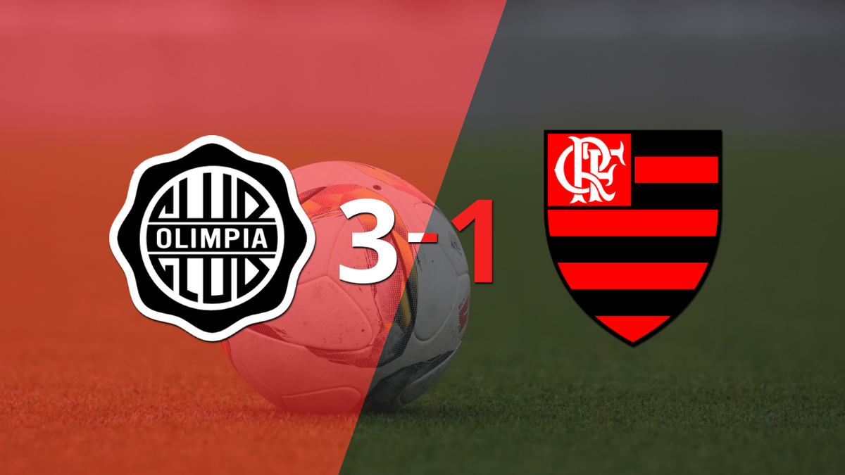 Con un marcador 3 a 1, Olimpia derrotó a Flamengo y quedó en Cuartos de Final