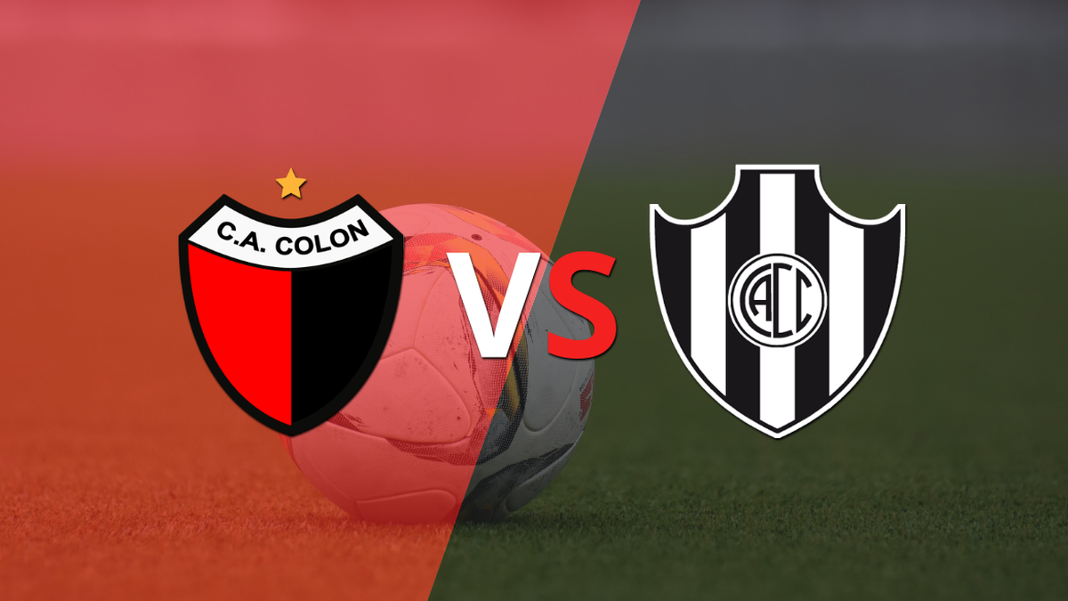 En un emocionante partido, Colón y Central Córdoba (SE) empataron 2-2