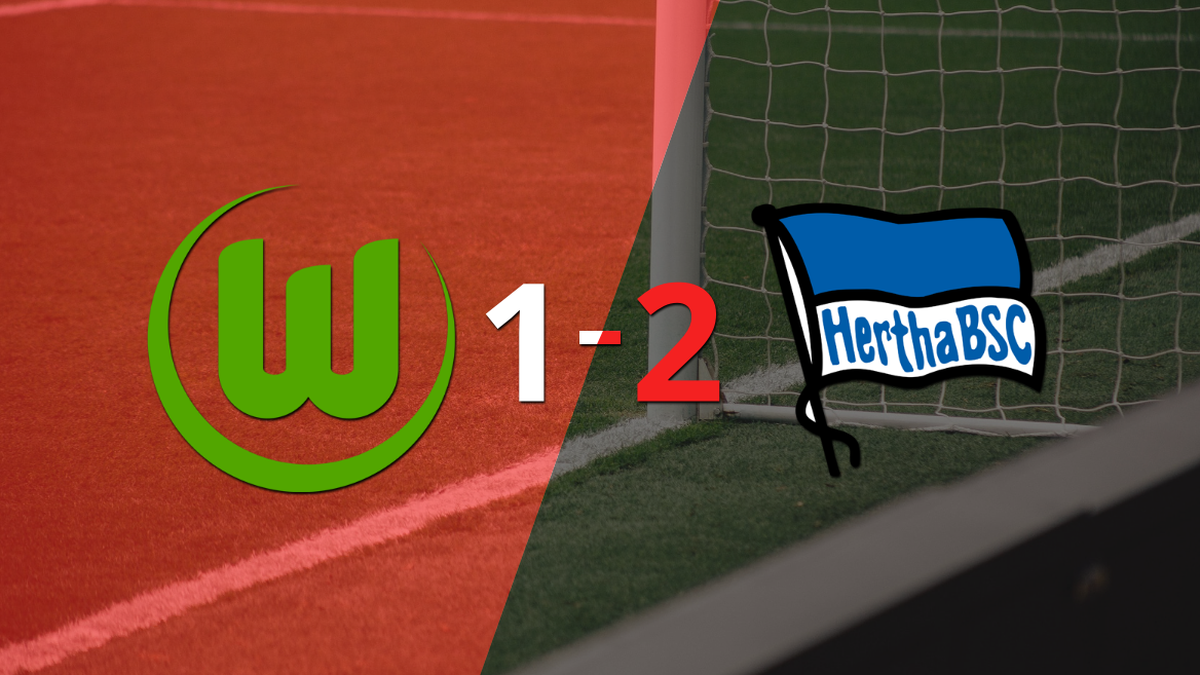Hertha Berlín sacó el triunfo en casa de Wolfsburgo