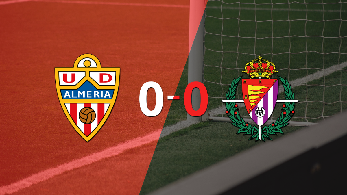 Sin goles, Almería y Valladolid igualaron el partido
