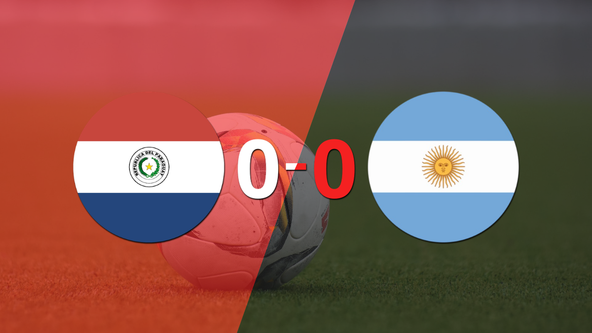 Paraguay y Argentina igualaron sin goles en el marcador