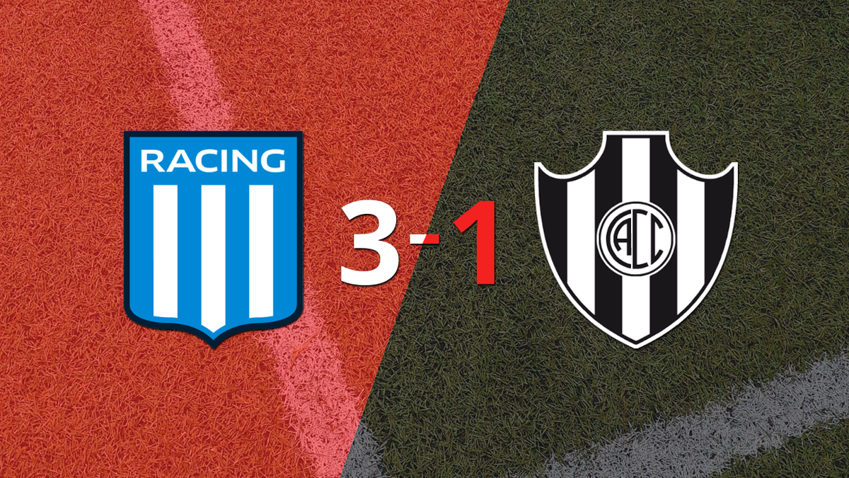 Gran victoria de Racing Club sobre Central Córdoba (SE) por 3-1