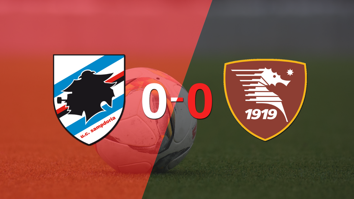 Sampdoria y Salernitana igualaron sin goles en el marcador