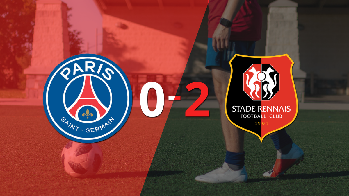 En casa, PSG perdió 2-0 frente a Stade Rennes