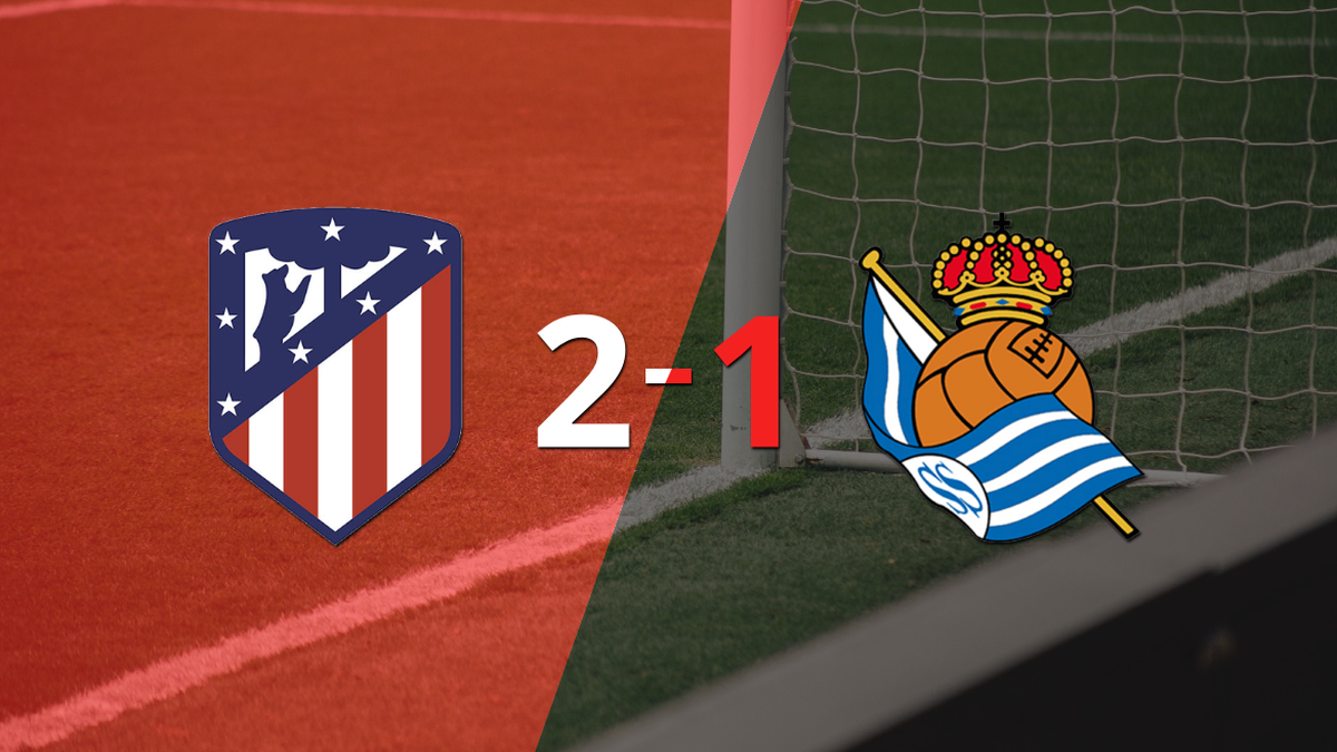 Victoria de Atlético de Madrid sobre Real Sociedad por 2-1