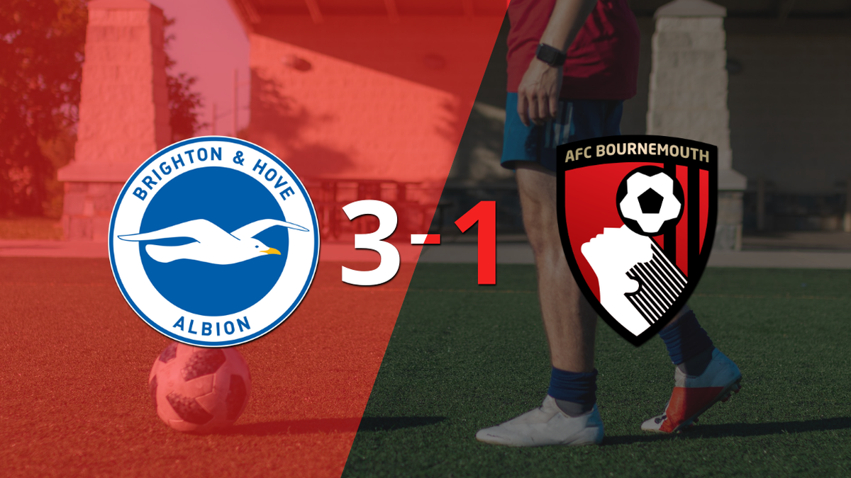 Kaoru Mitoma marca un doblete en la victoria 3-1 de Brighton and Hove ante Bournemouth