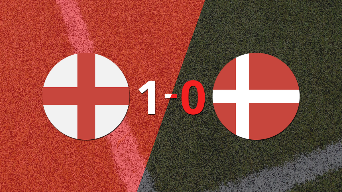 Inglaterra derrotó en casa 1-0 a Dinamarca