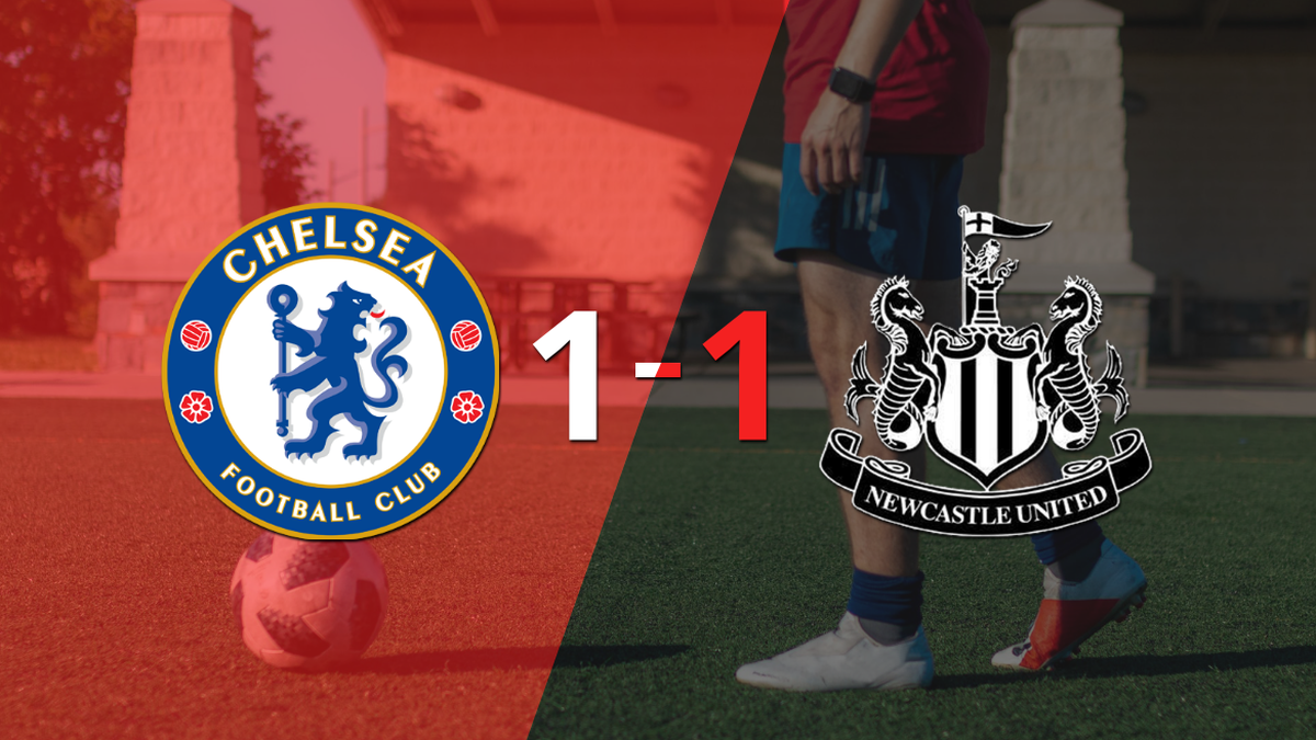 Chelsea y Newcastle United se reparten los puntos y empatan 1-1