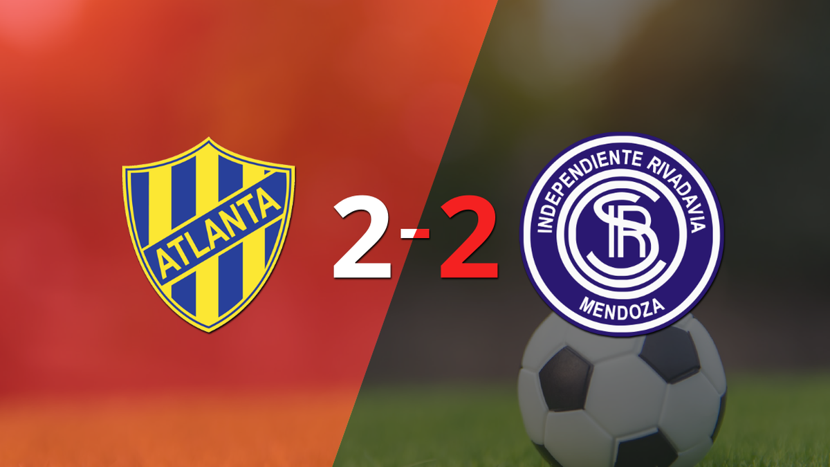 Atlanta e Independiente Mdz. igualaron 2 a 2