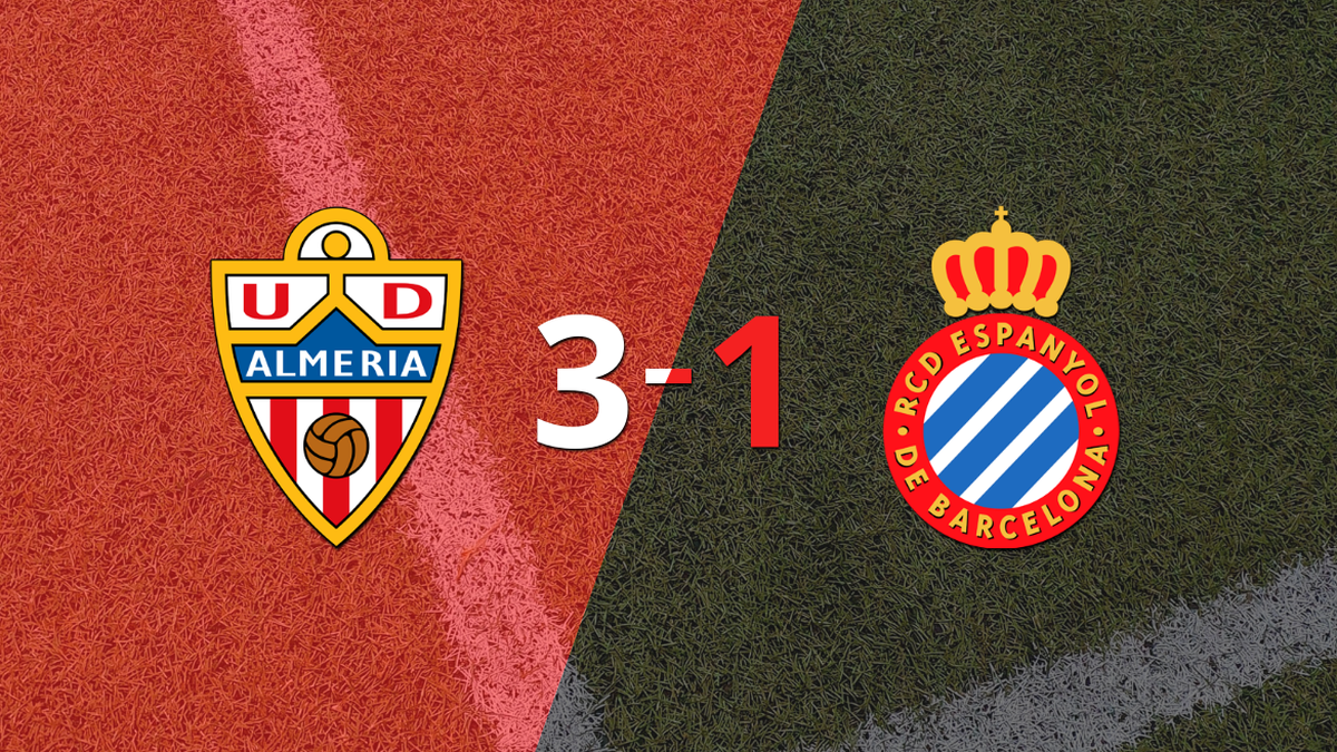Gran victoria de Almería sobre Espanyol por 3-1