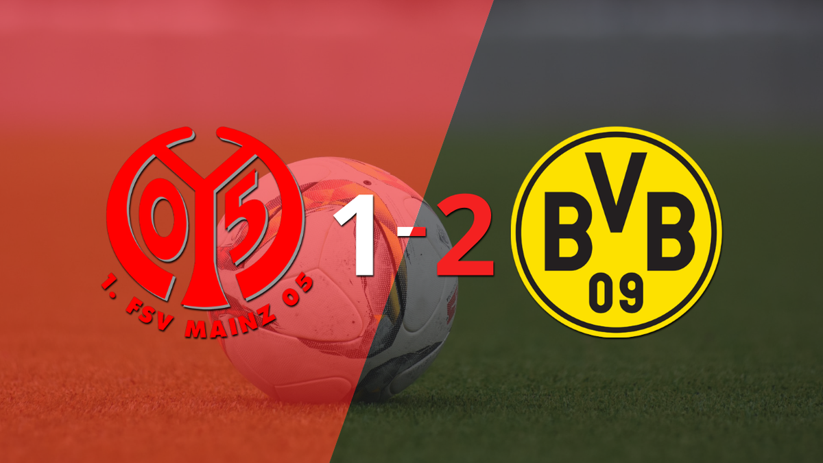 Borussia Dortmund gana de visitante 2-1 a Mainz